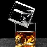 Vaso de Whisky de Cristal Japonés Monte Fuji