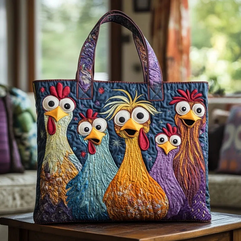 Bolsa Artesanal - Cinco Pollitos de Colores