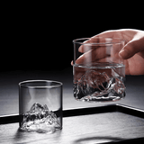 Vaso de Whisky de Cristal Japonés Monte Fuji