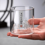 Vaso de Whisky de Cristal Japonés Monte Fuji
