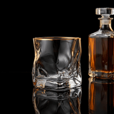 Vaso de Whisky Japonés Hoshi Gold de Cristal