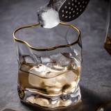 Vaso de Whisky Japonés Hoshi Gold de Cristal