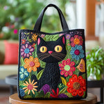 Bolsa Artesanal - Gato Negro Mágico