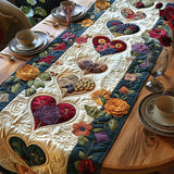 Caminito de mesa con motivo floral
