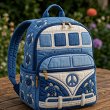 Mochila Boho — Denim y Tortugas Marinas