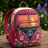 Mochila Boho — Atardecer y Tulipanes
