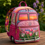 Mochila Boho — Atardecer Rosa