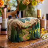 Bolsa de Maquillaje Acolchada Canopy Esmeralda