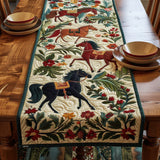 Caminito de mesa acolchado de arte ecuestre