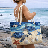 Bolsa de playa hecha a mano | La aventura de la tortuga marina
