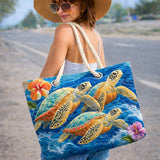 Bolso de playa hecho a mano | Tortuga Marina II