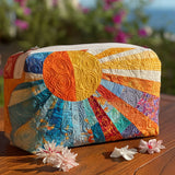 Bolsa de Maquillaje Acolchada Buenas Vibras