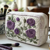 Bolsa de Maquillaje Acolchada "Flor de Luna"