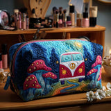 Bolso de Maquillaje Acolchado "Paseo a la Luz de la Luna"