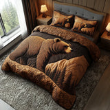 Conjunto de 3 piezas de edredón de diseño de animales del bosque