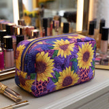 Bolsa de Maquillaje Acolchada con Encanto Solar