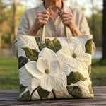 Bolsa Artesanal - Lirios Blancos Elegantes