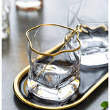 Vaso de Whisky Japonés Hoshi Gold de Cristal
