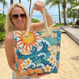 Bolsa de playa hecha a mano Hot Halo
