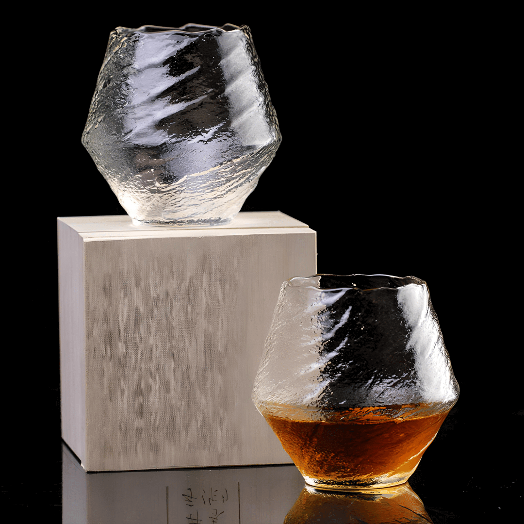 Vaso de Whisky de Cristal Japonés Yume
